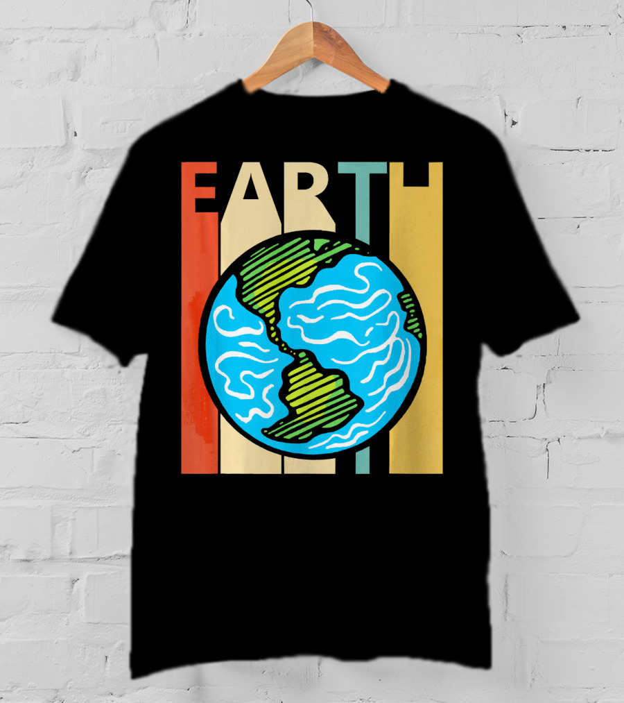Earth Vintage Retro Planet Earth Astronomy T-Shirt