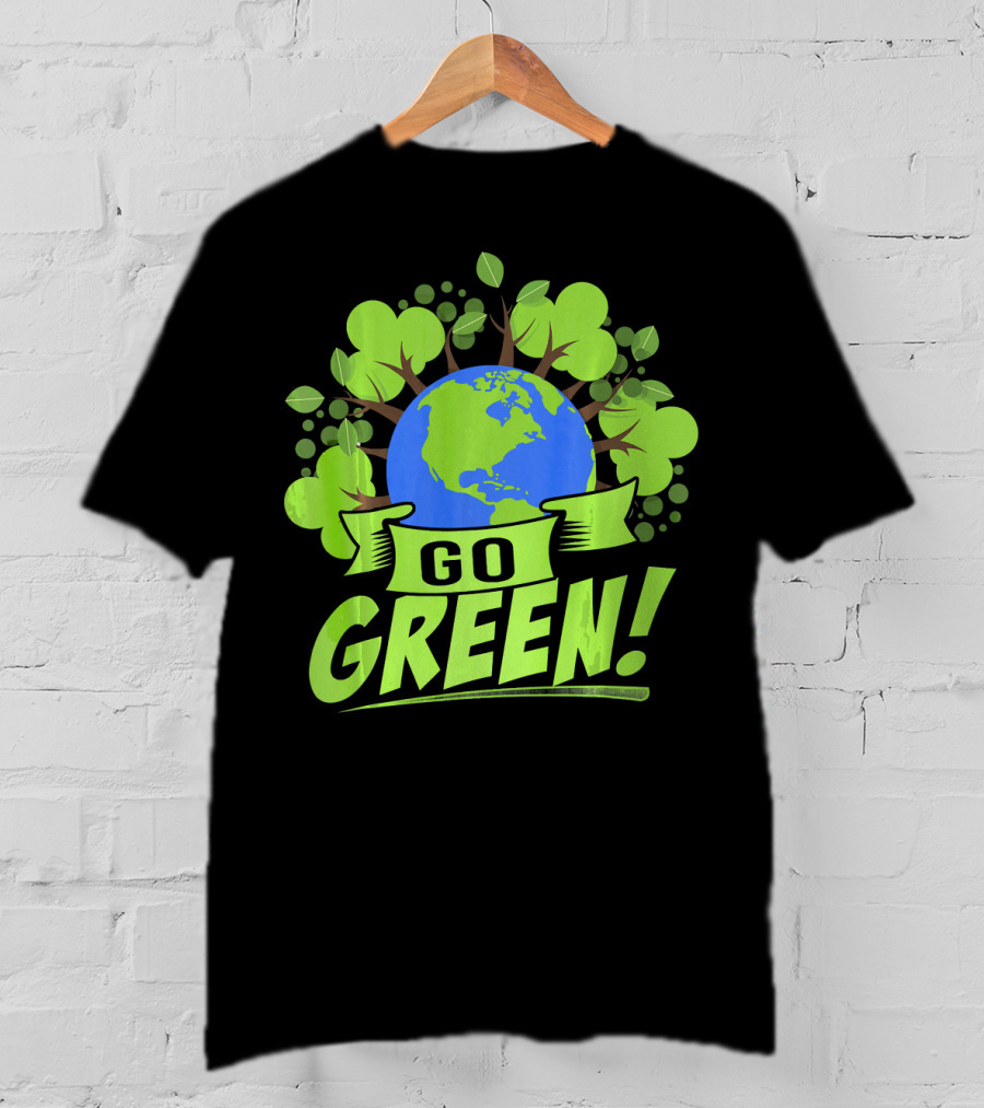 Go Green Earth Day Save Recycling T-Shirt