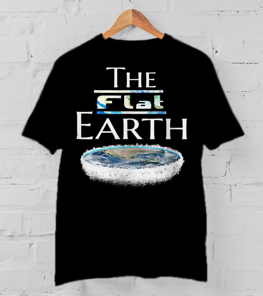 The Flat Earth Conspiracy Map T-Shirt