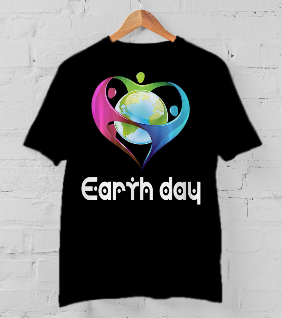 Earth Day Heart Globe Unity T-Shirt