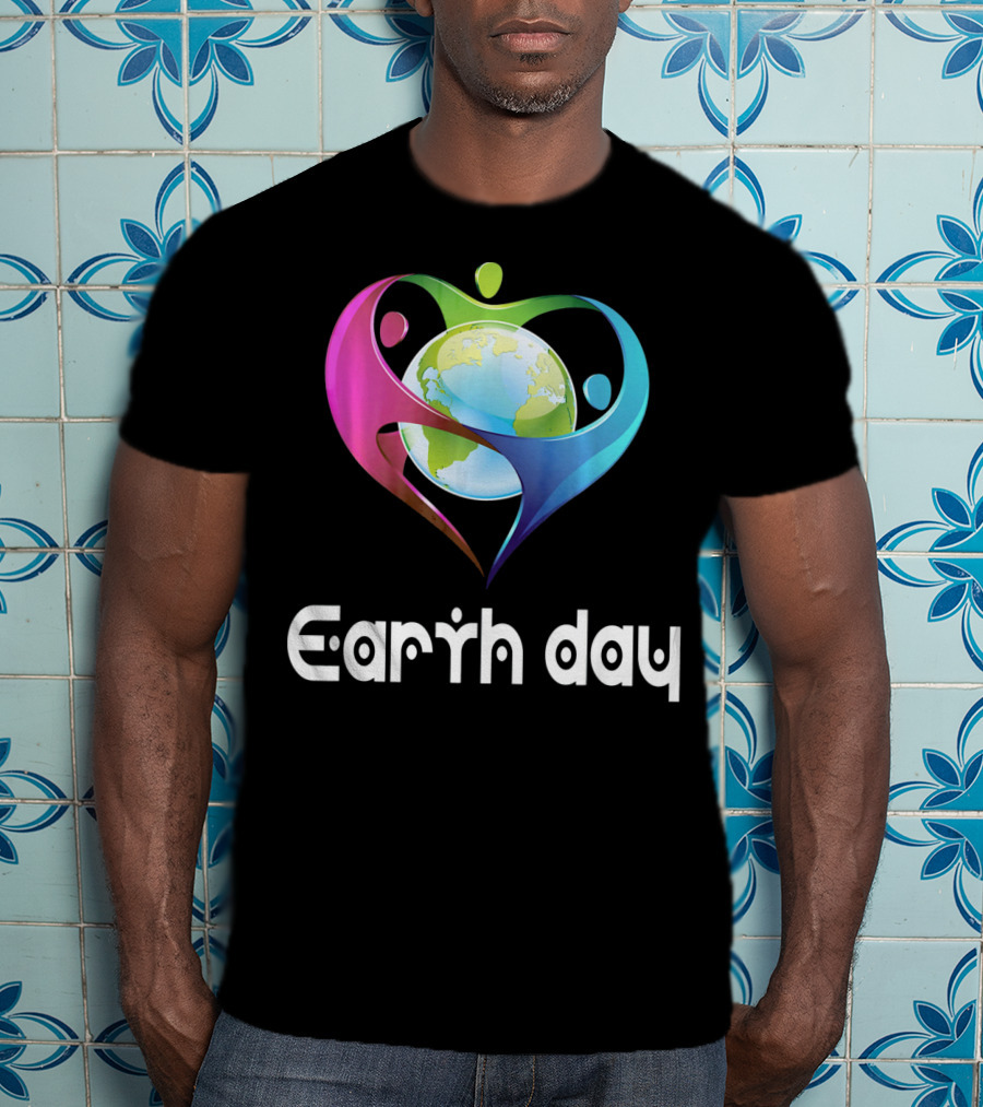 Earth Day Heart Globe Unity T-Shirt