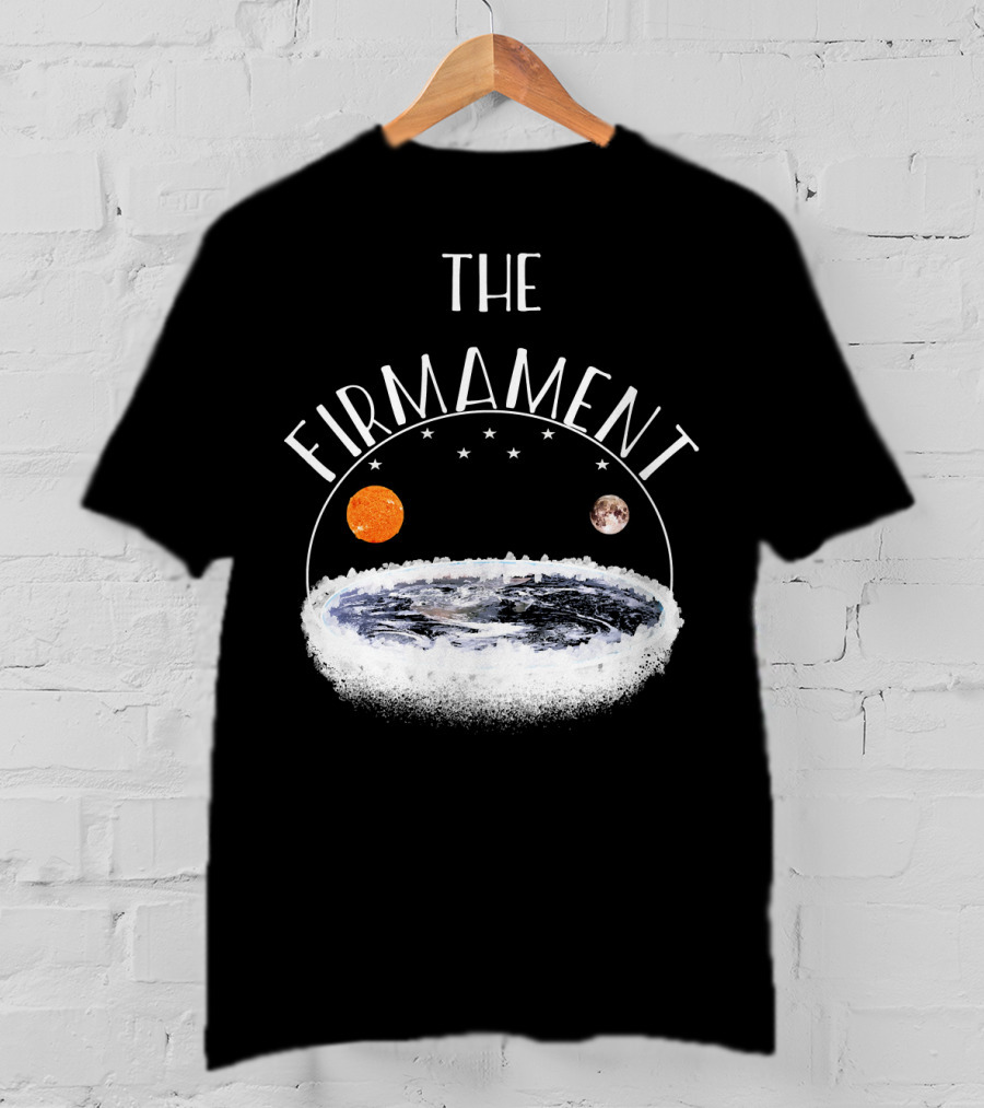 The Firmament Dome Flat Earth Society Sun Moon Stars T-Shirt