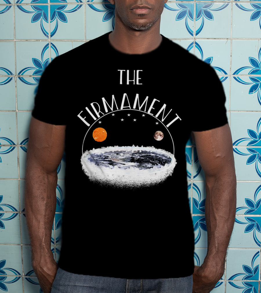 The Firmament Dome Flat Earth Society Sun Moon Stars T-Shirt