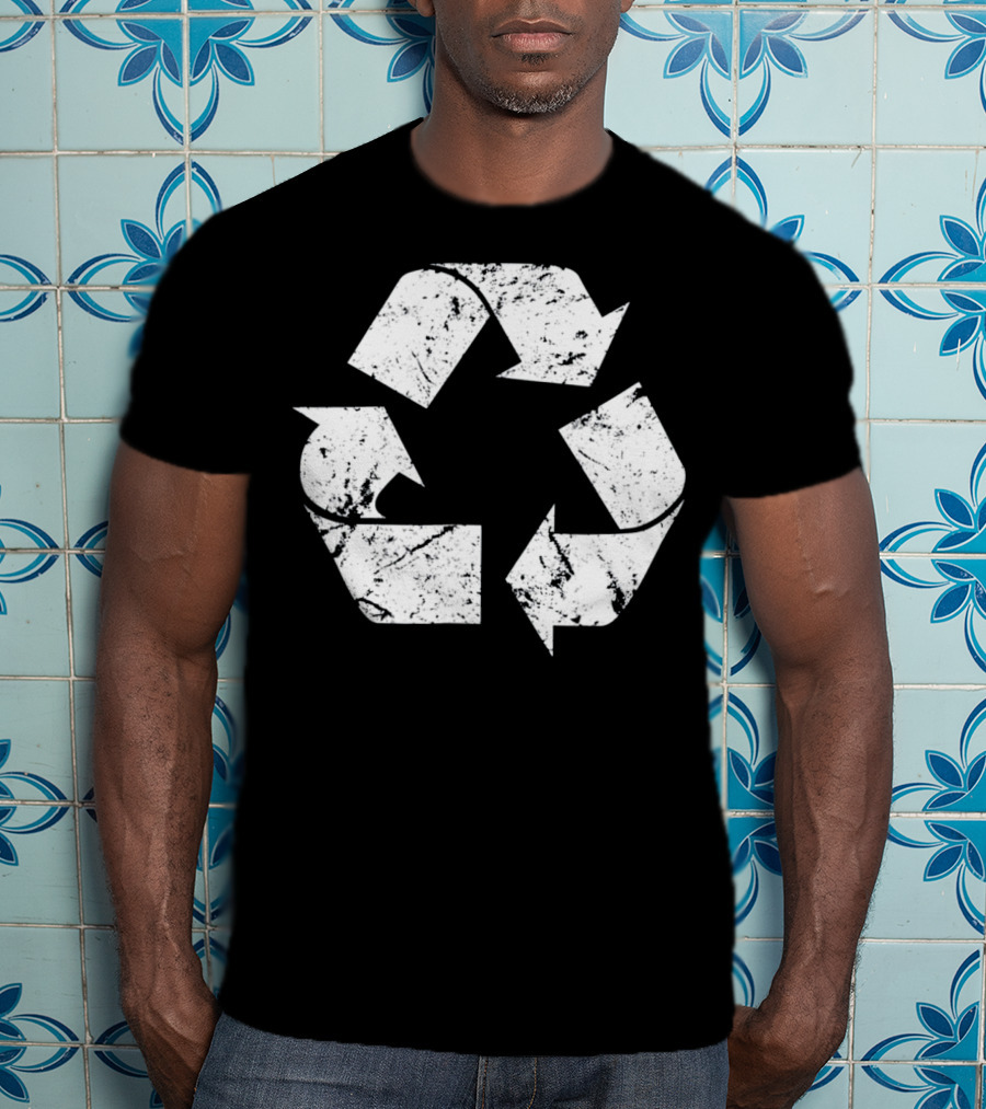 Earth Day Vintage White Recycle T-Shirt