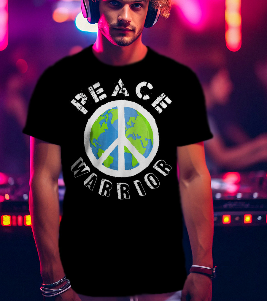 Peace Warrior Earth World Peace T-Shirt