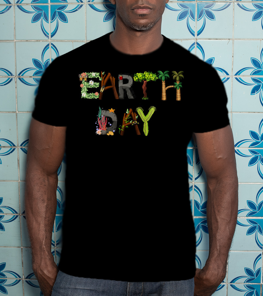 Earth Day Kids Women Nature Elements Eco T-Shirt