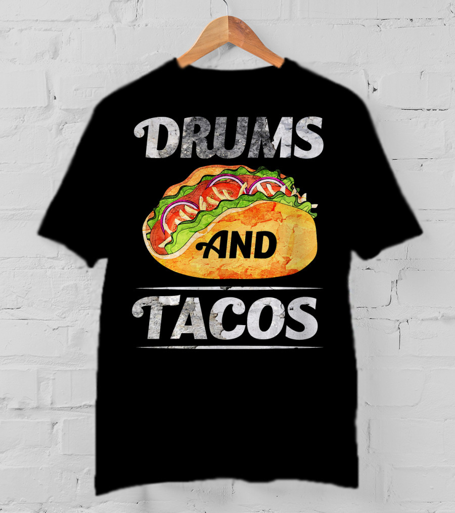 Drums And Tacos Cinco De Mayo Music T-Shirt