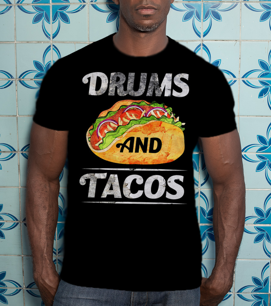 Drums And Tacos Cinco De Mayo Music T-Shirt