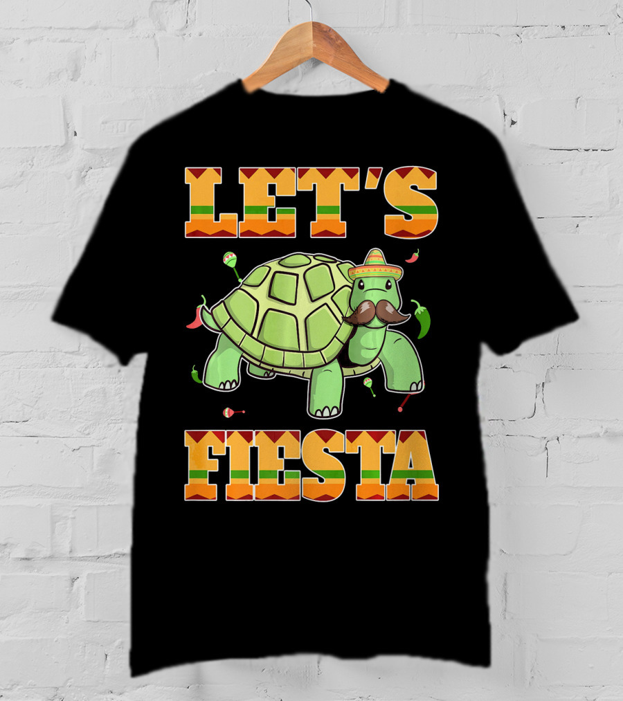 Let's Fiesta Turtle Cinco De Mayo Mexican T-Shirt