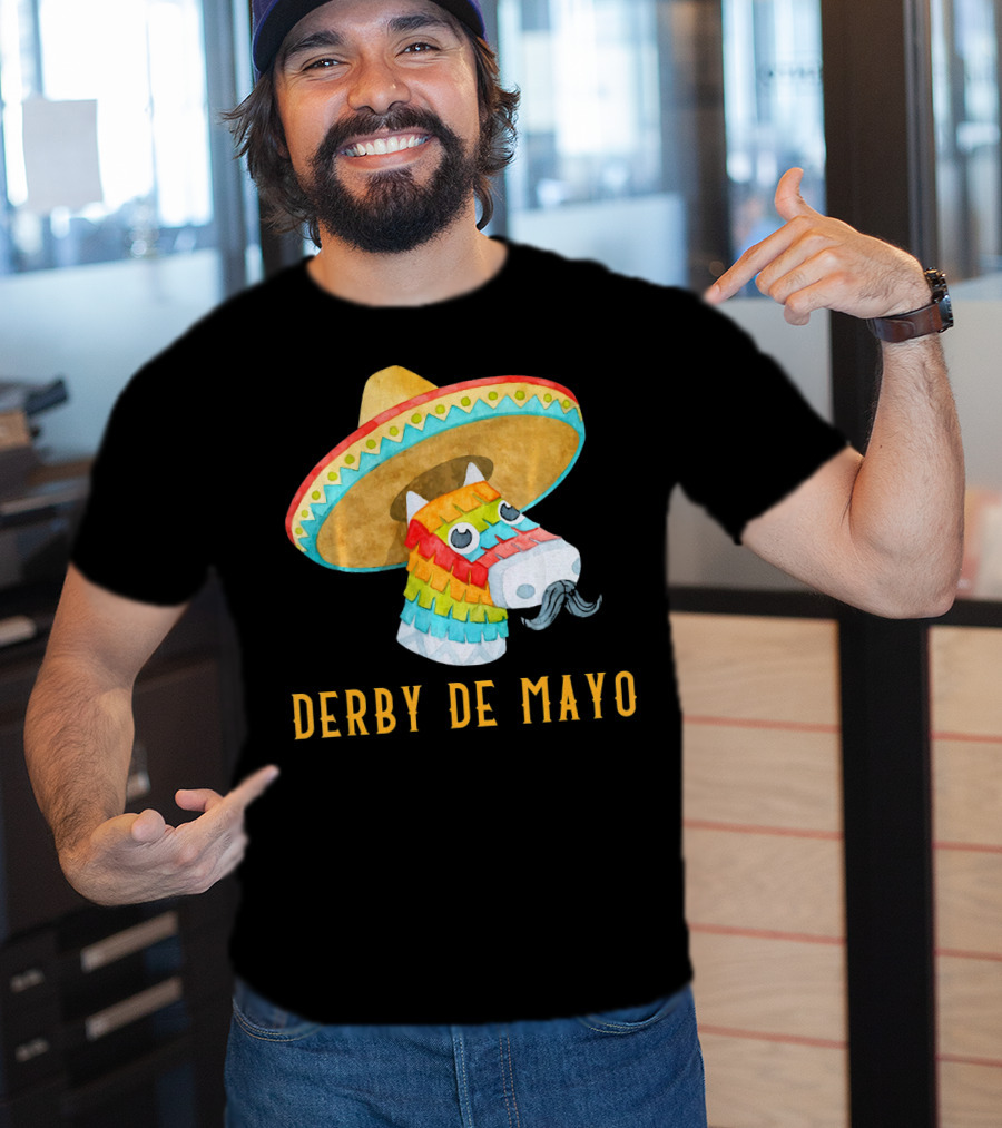 Derby De Mayo Kentucky Horse Race Piñata Sombrero T-Shirt