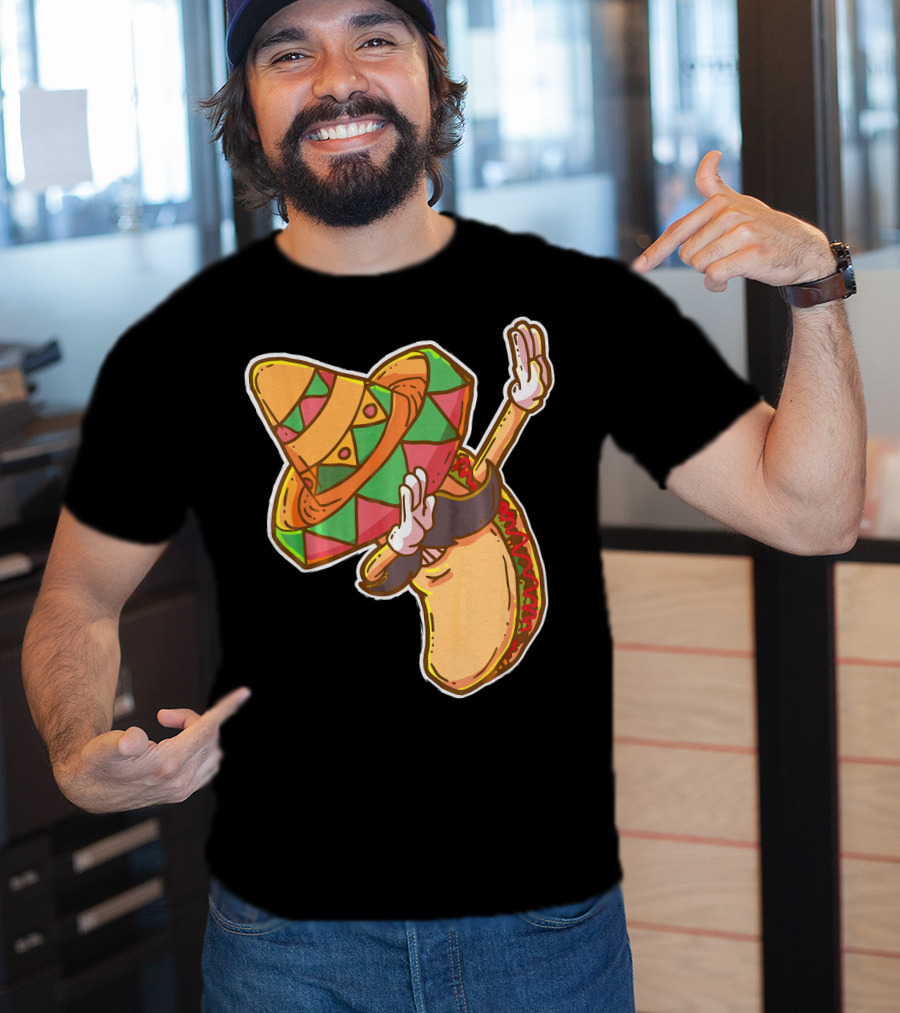 Cinco De Mayo Sombrero Taco Dabbing T-Shirt