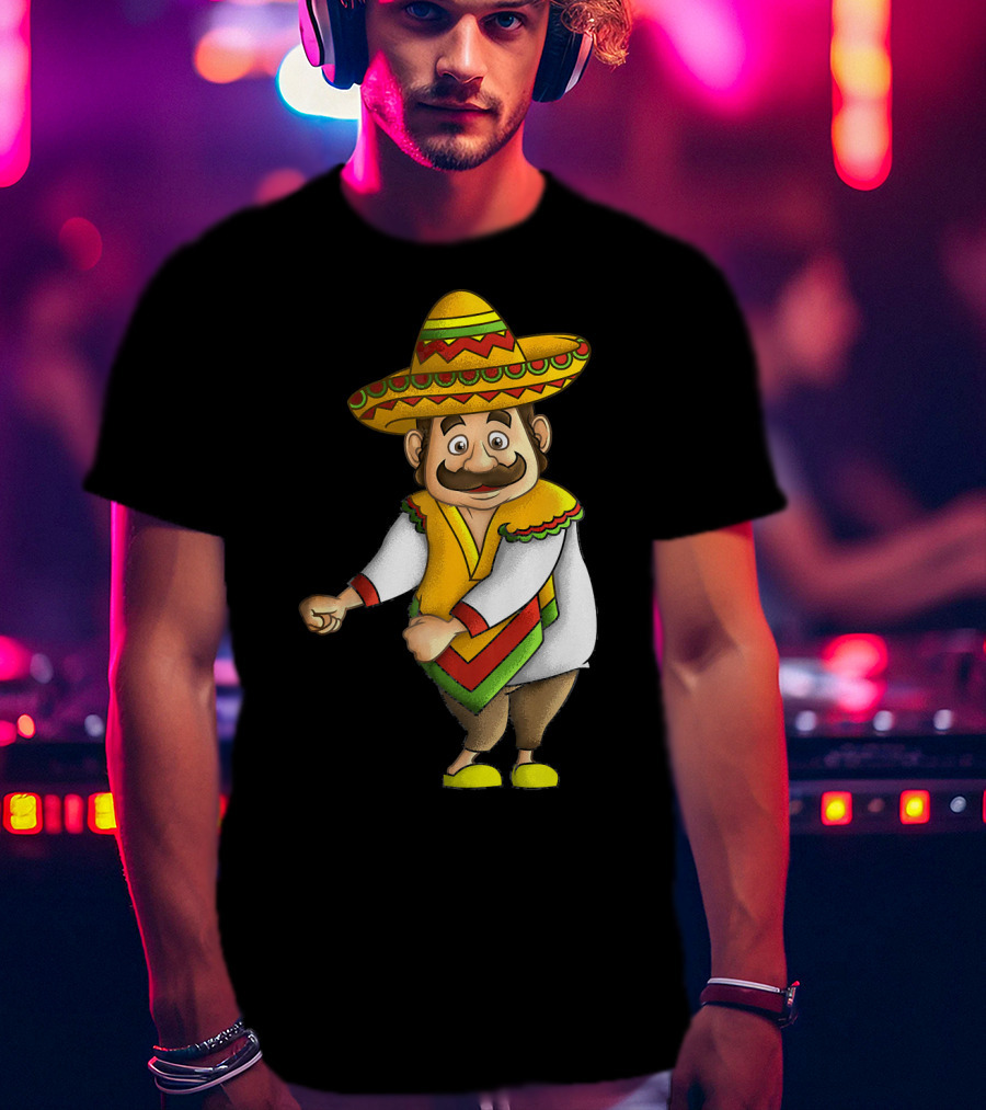 Flossing Mariachi Cute Cinco De Mayo Sombrero Dance Fiesta T-Shirt