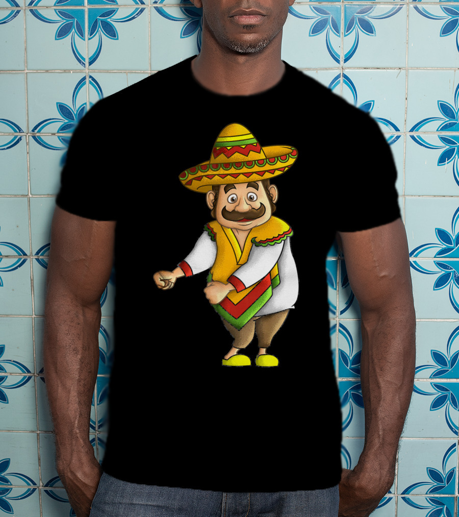 Flossing Mariachi Cute Cinco De Mayo Sombrero Dance Fiesta T-Shirt