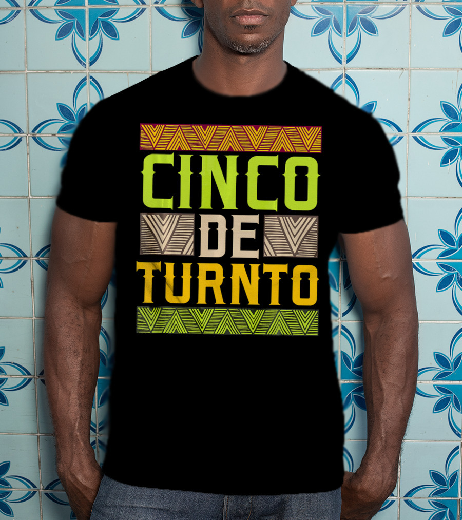 Cinco De Turnto Vibrant Geometric Cinco De Mayo T-Shirt