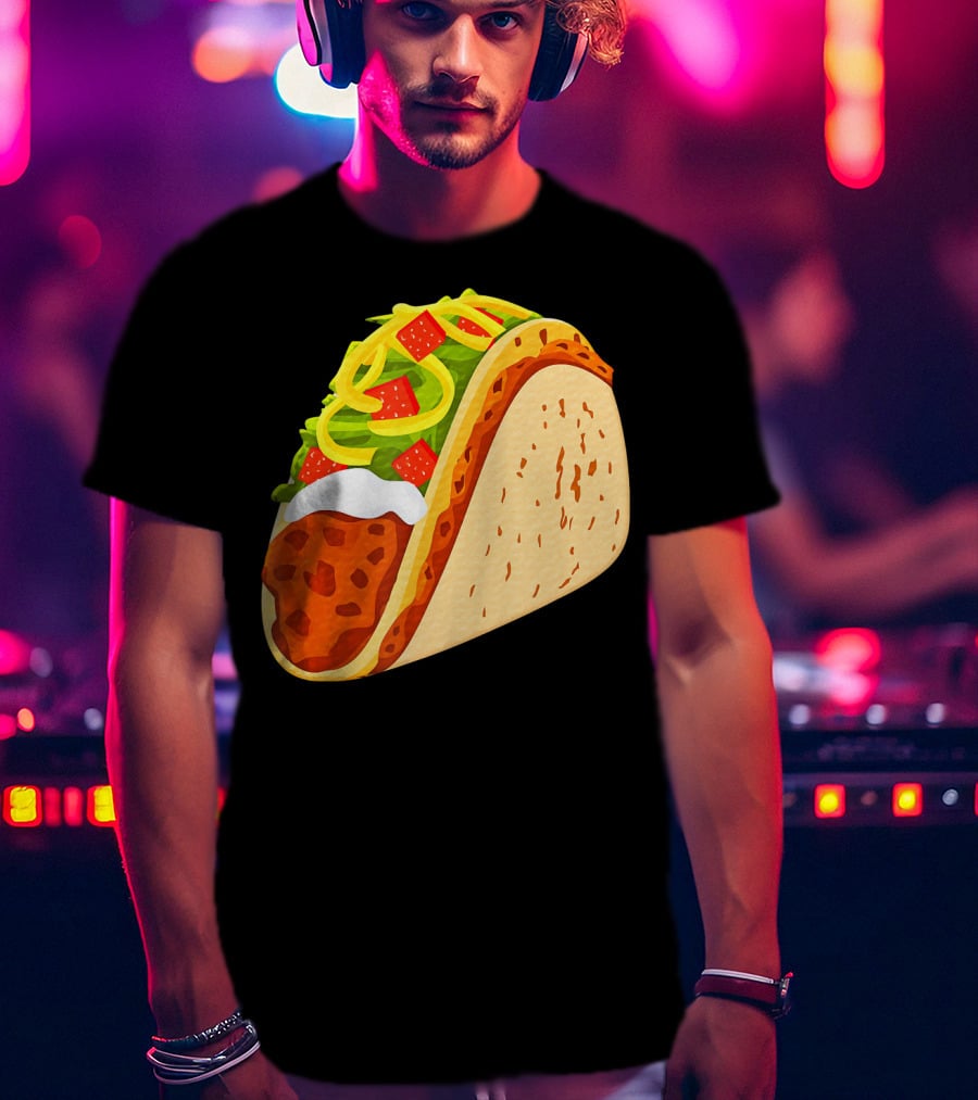 Yummy Taco Funny Mexican Food Lover Cinco T-Shirt