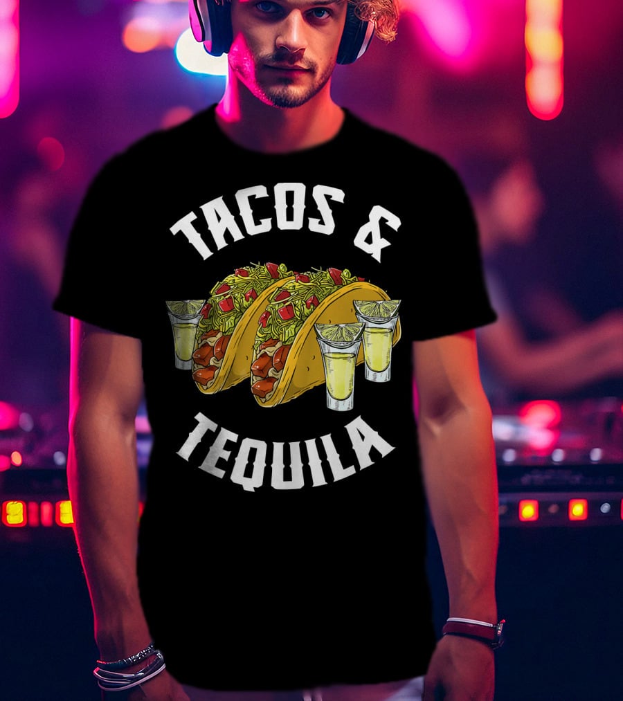 Tacos And Tequila With Lime Shots T-Shirt