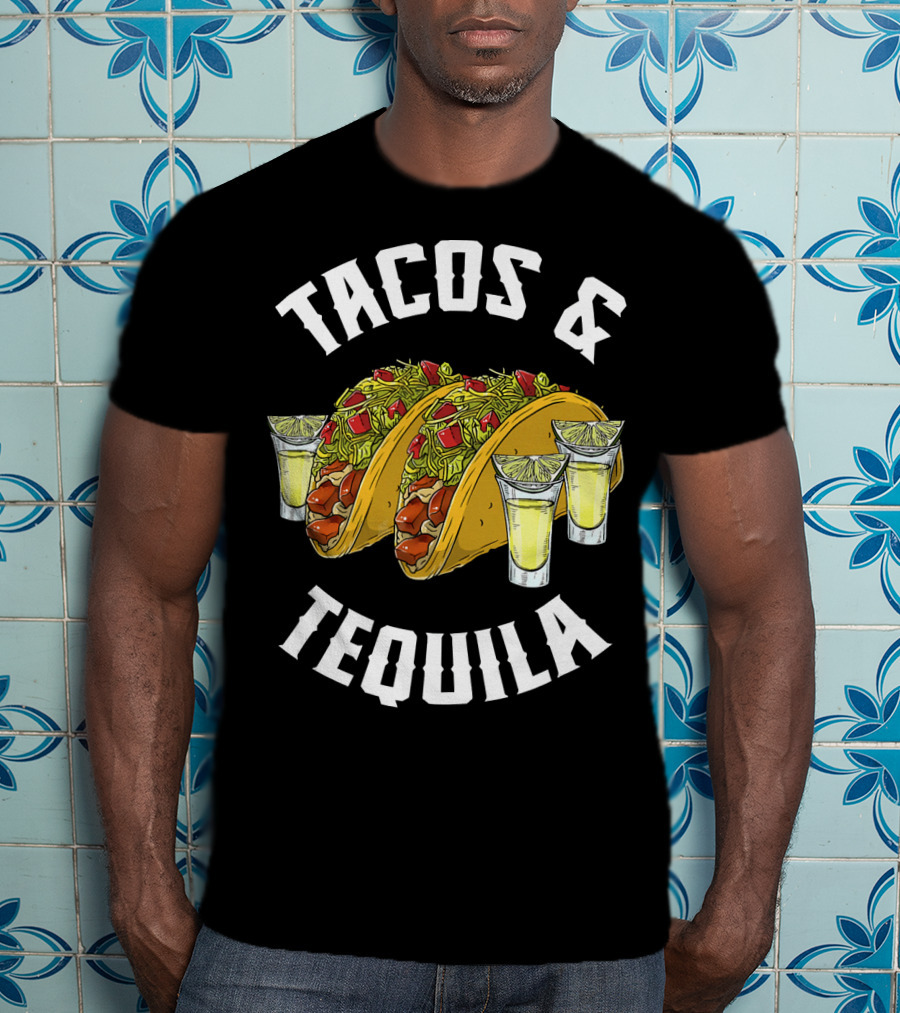 Tacos And Tequila With Lime Shots T-Shirt