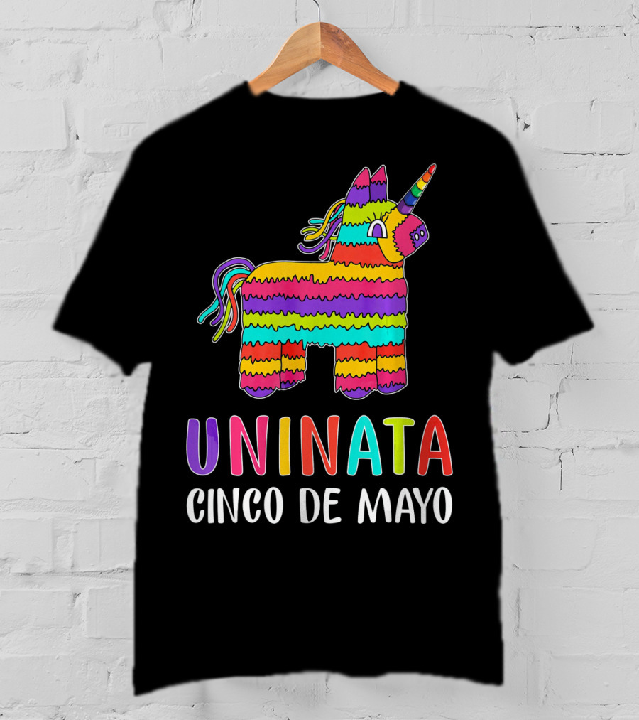 Unicorn Pinata Rainbow Uninata Cinco De Mayo T-Shirt