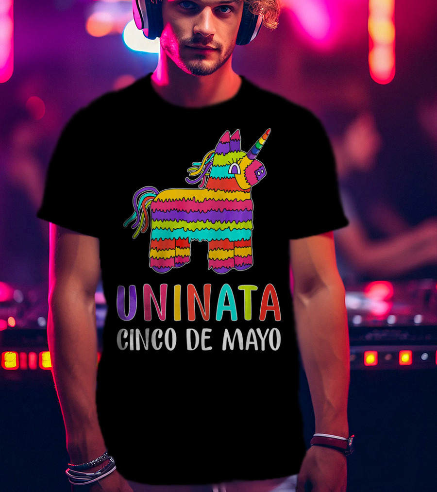 Unicorn Pinata Rainbow Uninata Cinco De Mayo T-Shirt