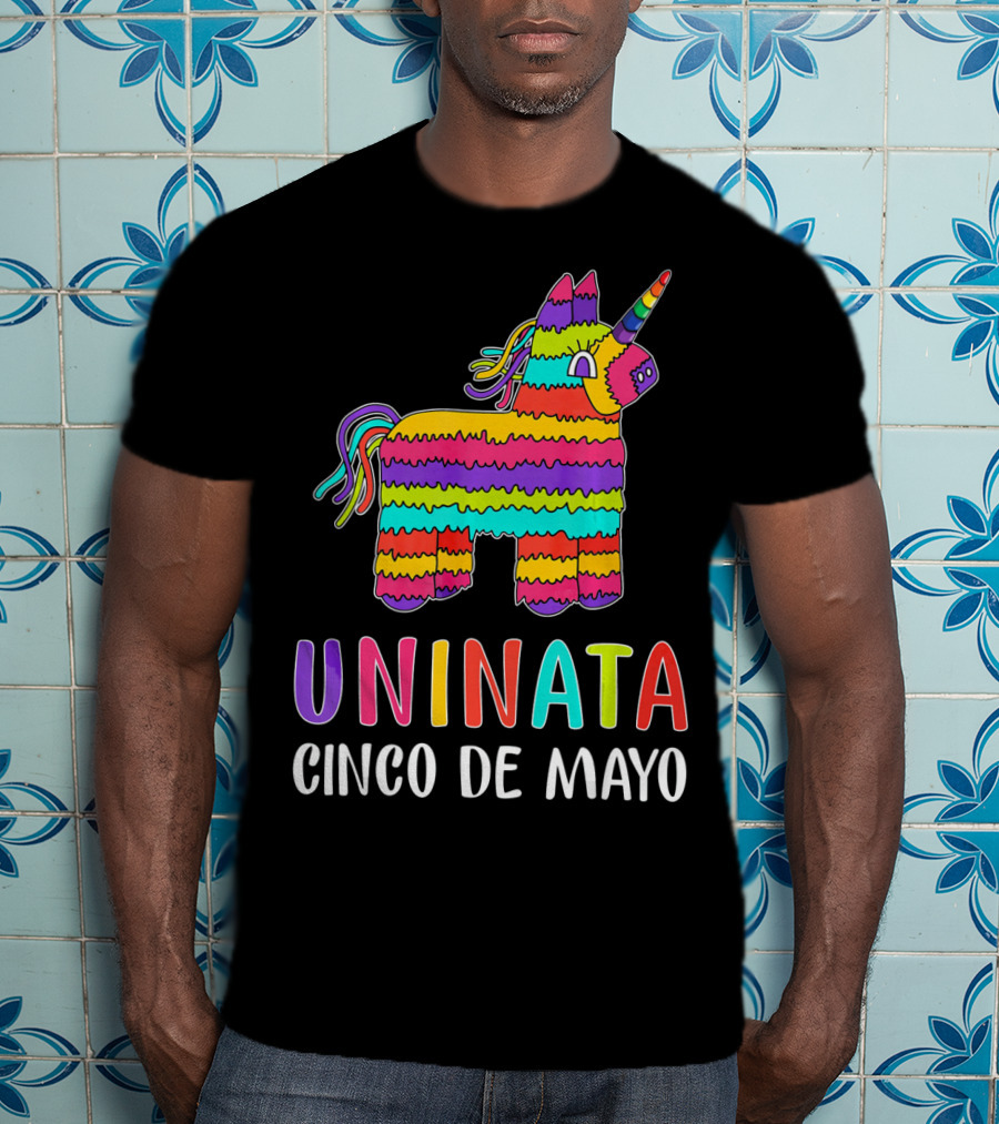 Unicorn Pinata Rainbow Uninata Cinco De Mayo T-Shirt