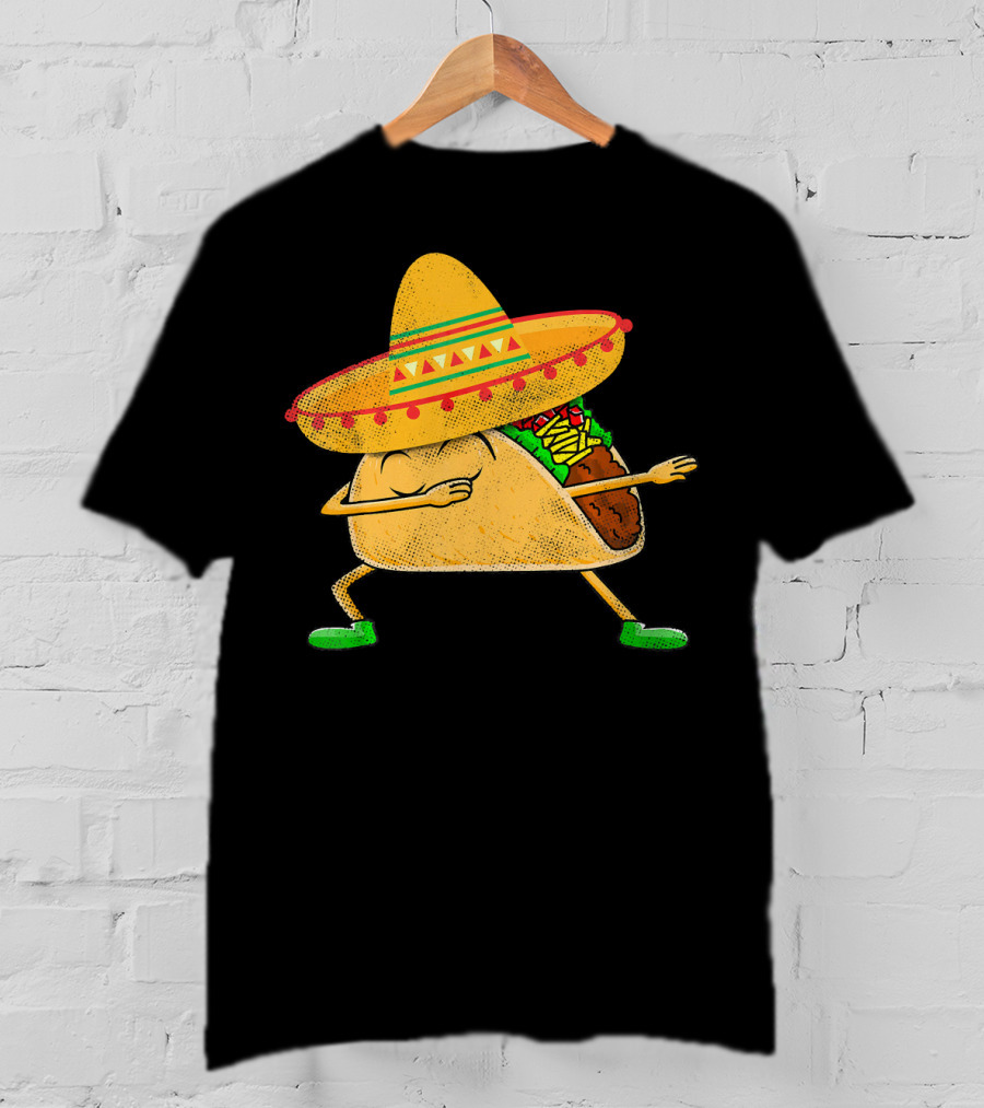Mexican Sombrero Dabbing Taco T-Shirt