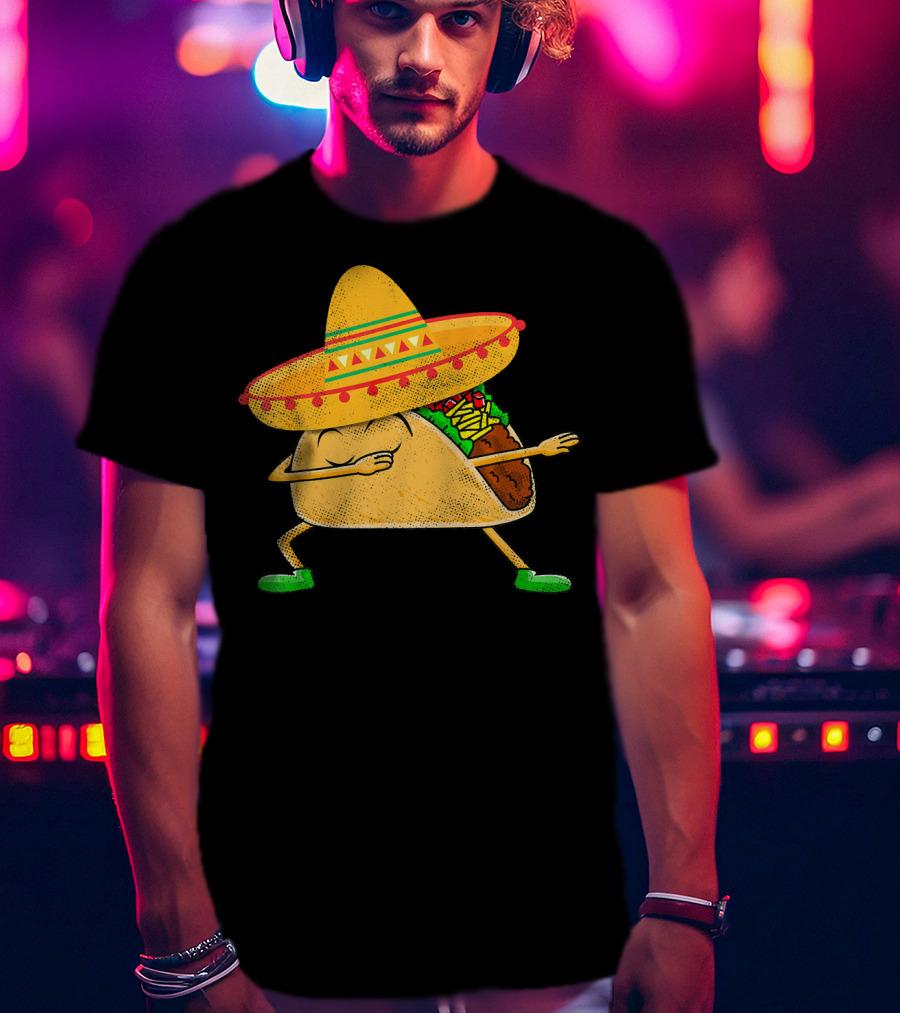 Mexican Sombrero Dabbing Taco T-Shirt