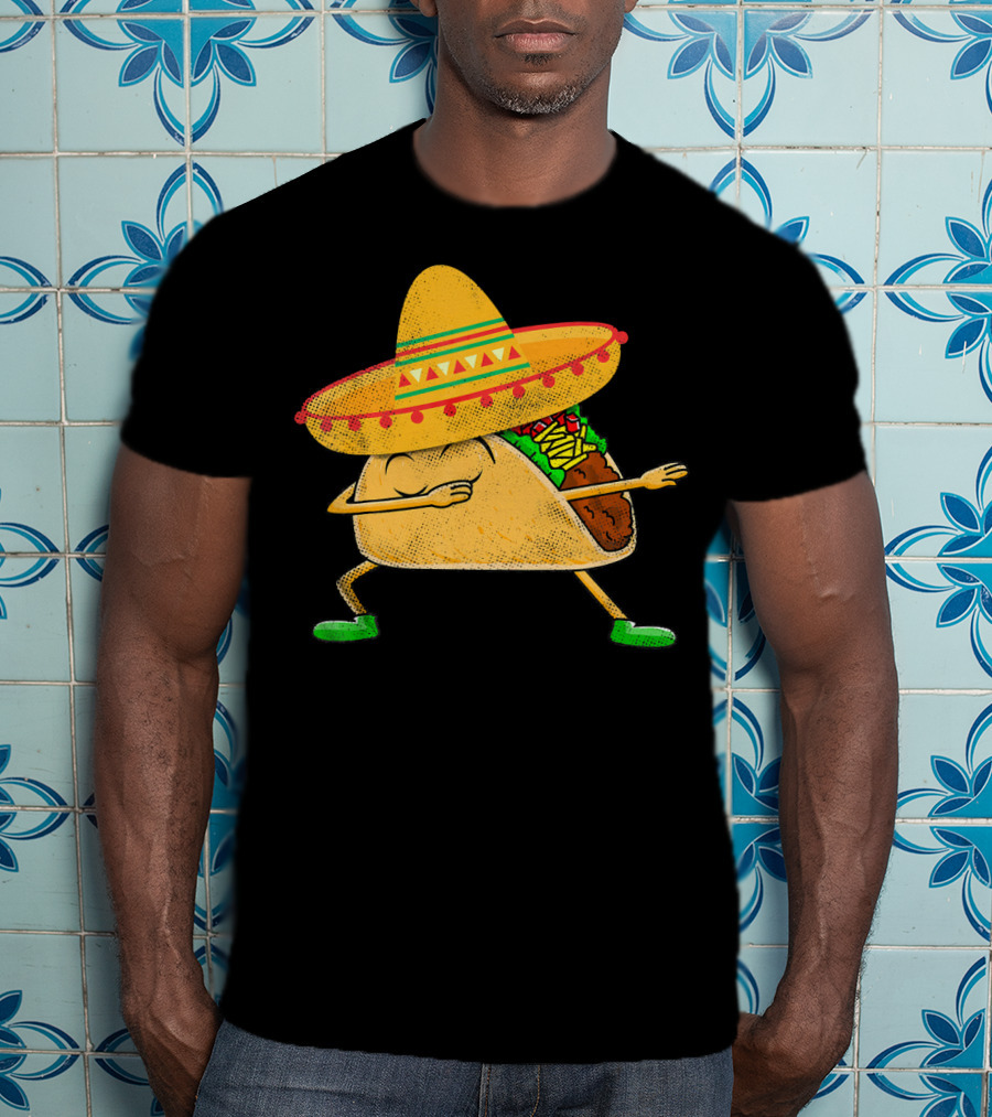 Mexican Sombrero Dabbing Taco T-Shirt