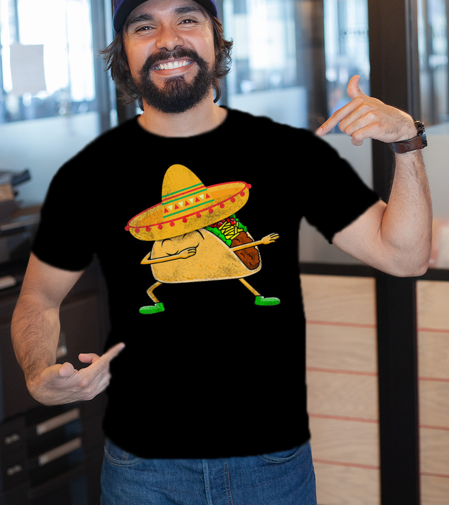 Mexican Sombrero Dabbing Taco T-Shirt