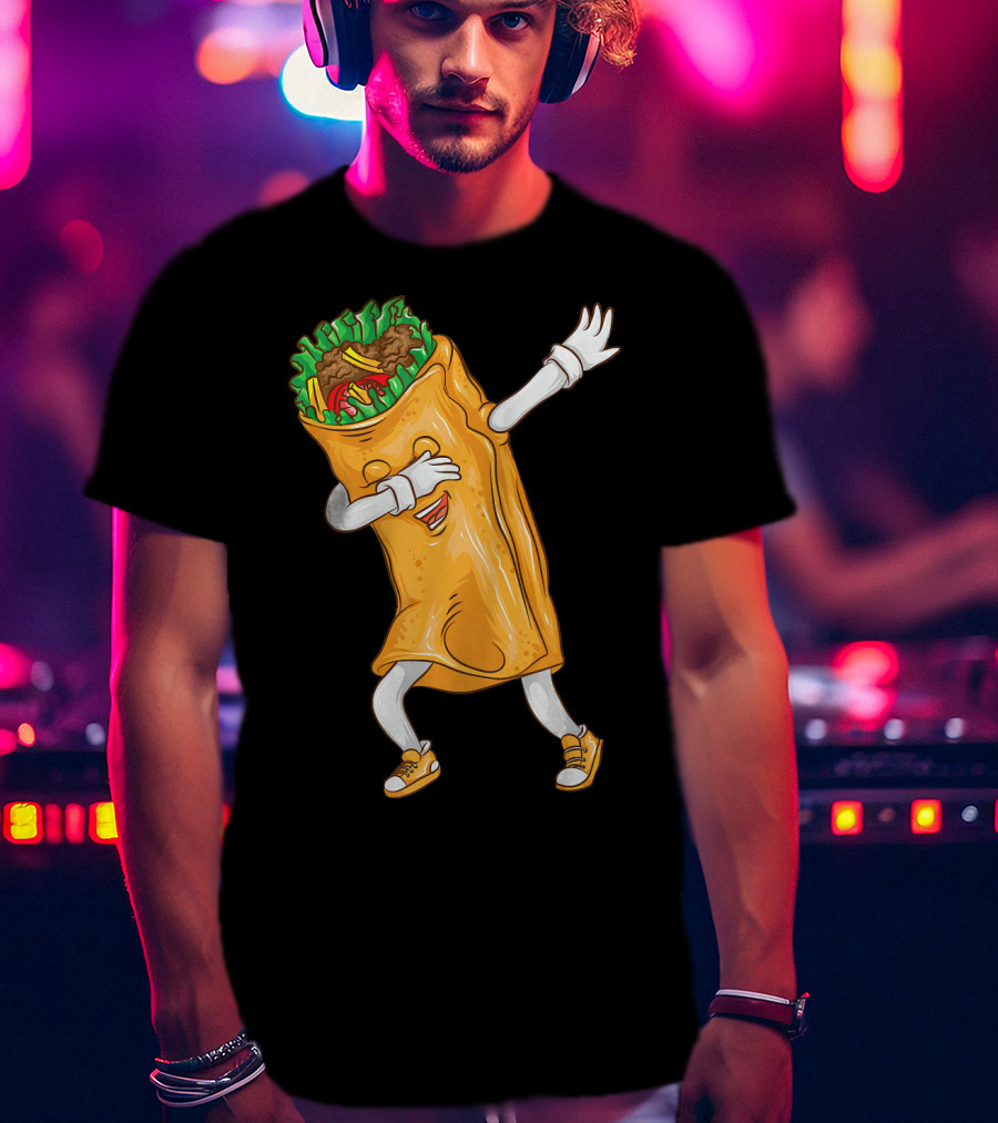 Cinco De Mayo Dabbing Burrito Cool Taco Party T-Shirt