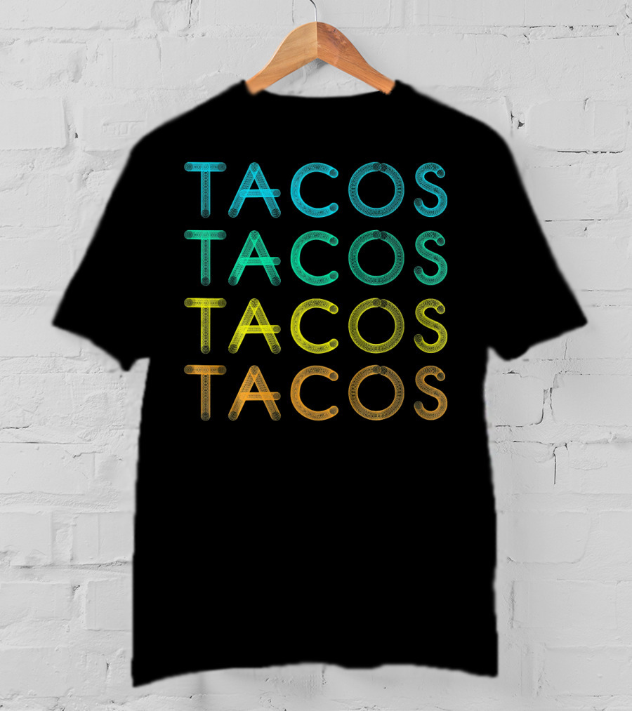Vintage Tacos Lover Cinco De Tacos Fiesta T-Shirt