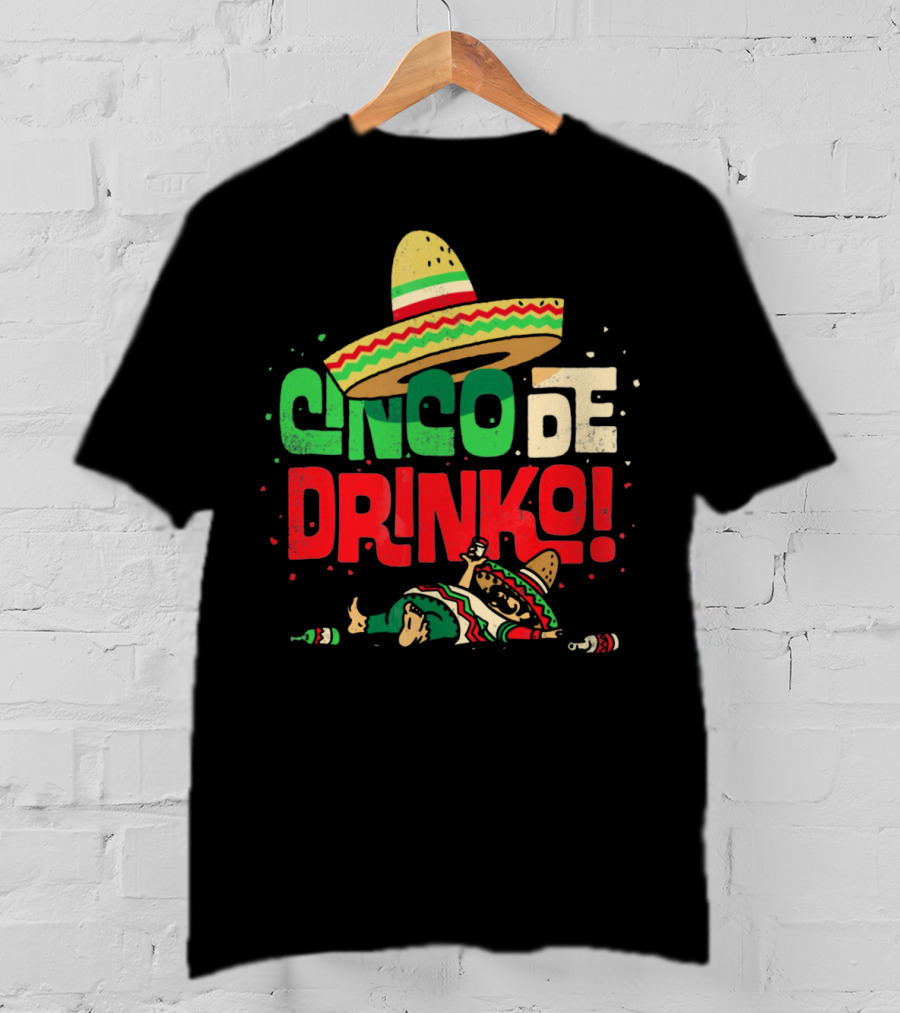 Cinco De Drinko Sombrero Fiesta T-Shirt