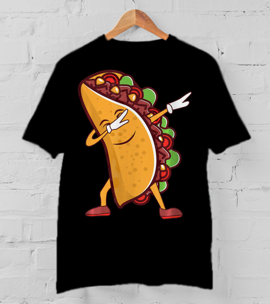Dabbing Taco Cinco De Mayo Mexican Food T-Shirt
