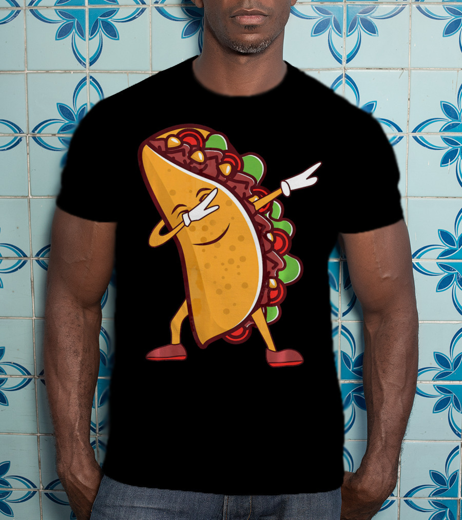 Dabbing Taco Cinco De Mayo Mexican Food T-Shirt