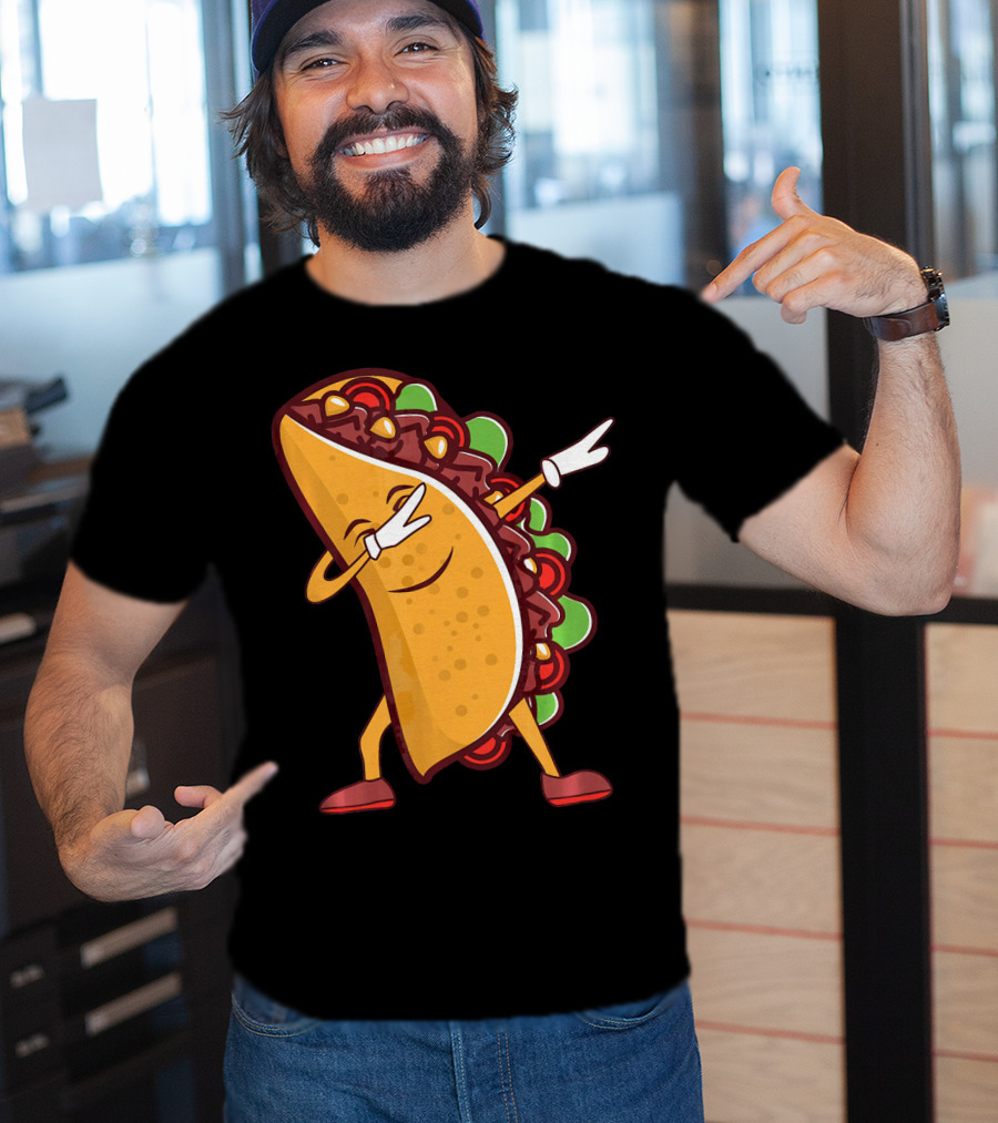 Dabbing Taco Cinco De Mayo Mexican Food T-Shirt