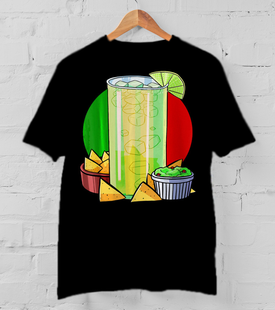 Funny Cinco De Mayo Tequila Guacamole Nachos Lime Fiesta T-Shirt
