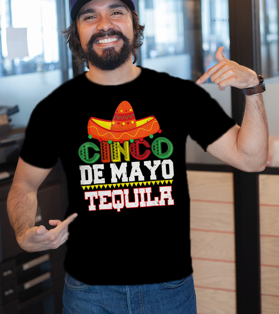 Cinco De Mayo Tequila Sombrero T-Shirt