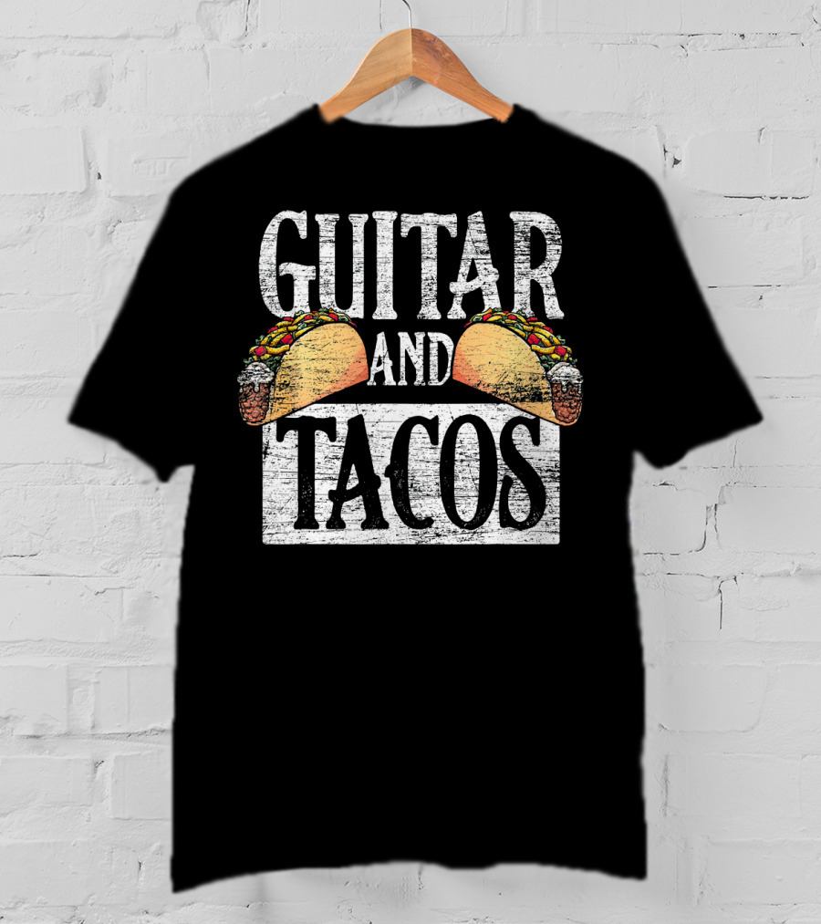 Guitar And Tacos Latino Latina Cinc T-Shirt