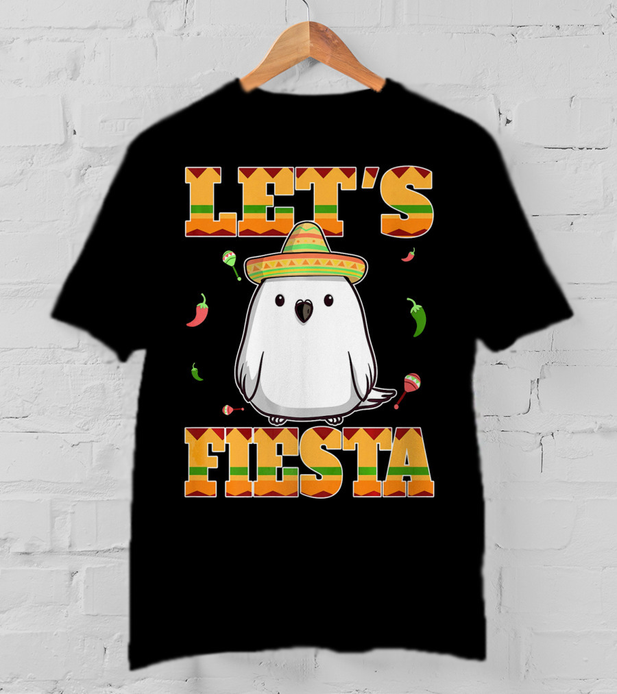 Let's Fiesta Bird Sombrero Cinco De Mayo Mexican T-Shirt