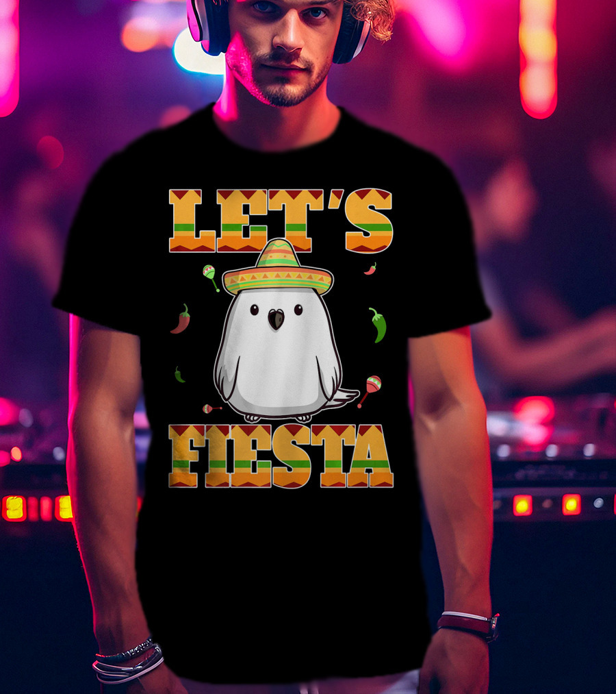 Let's Fiesta Bird Sombrero Cinco De Mayo Mexican T-Shirt