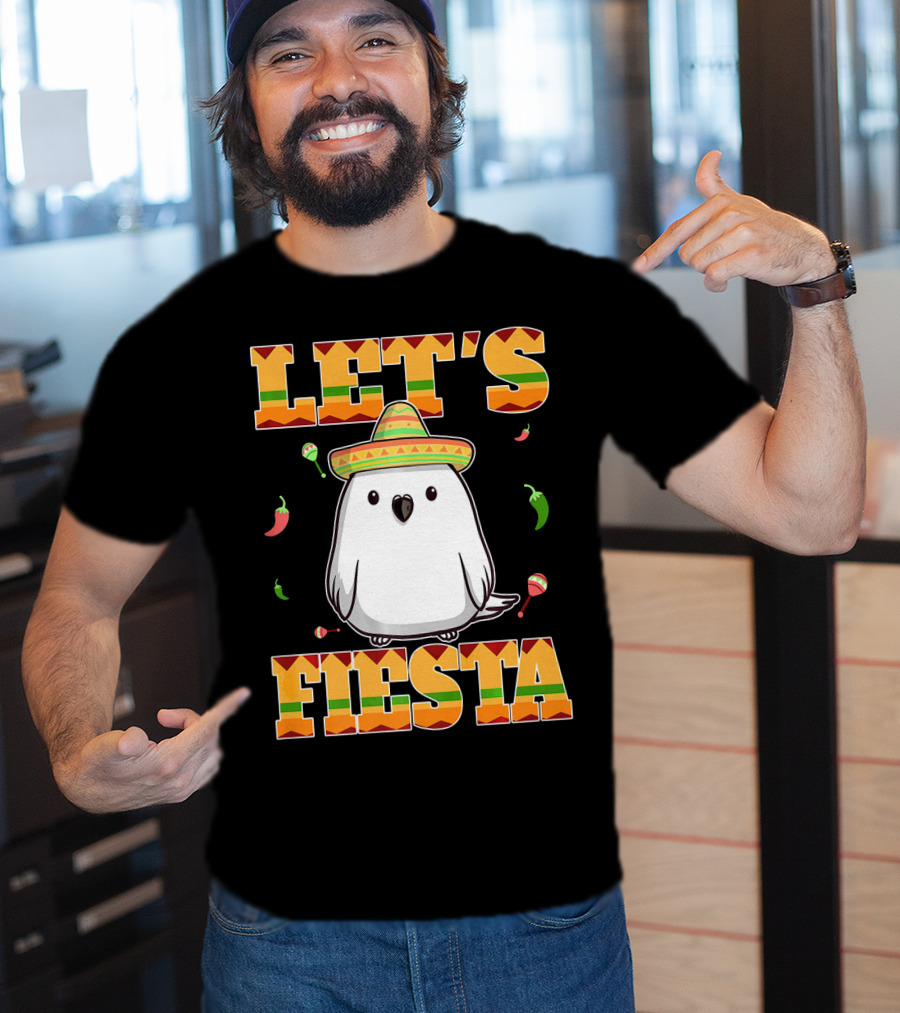 Let's Fiesta Bird Sombrero Cinco De Mayo Mexican T-Shirt