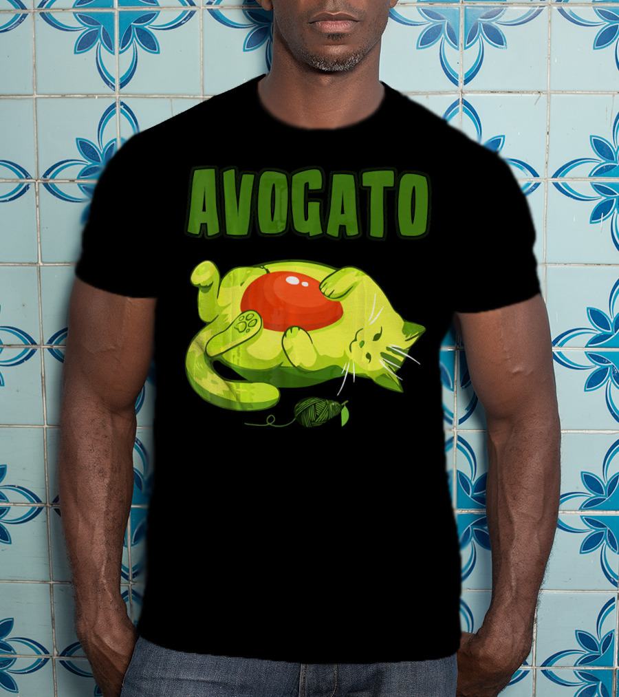 Avogato Cinco De Mayo Funny Meow Avocado Mexico T-Shirt