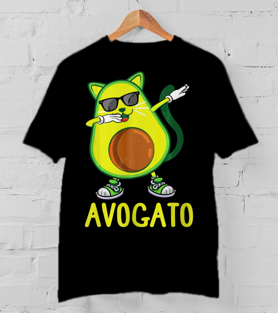 Funny Avogato Cat Dabbing Cinco De Kittens T-Shirt