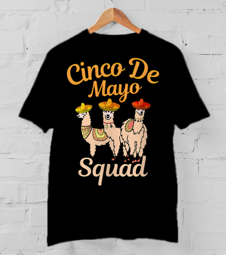 Cinco De Mayo Llama Squad T-Shirt