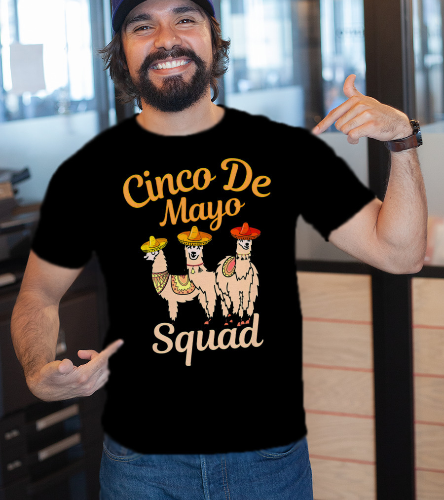 Cinco De Mayo Llama Squad T-Shirt
