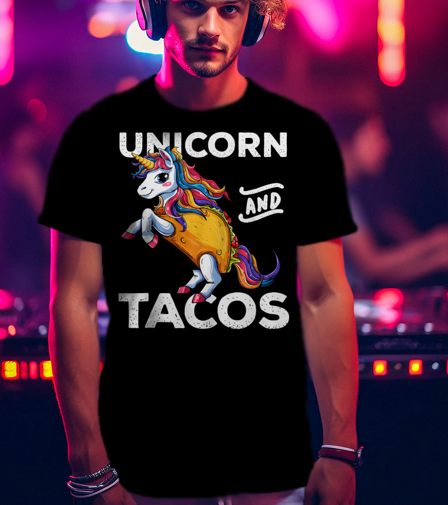 Unicorn And Tacos Cinco De Mayo Celebration Parade T-Shirt
