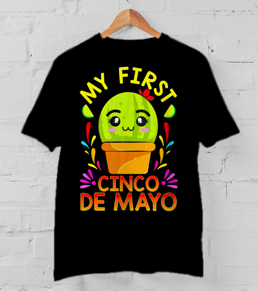 My First Cinco De Mayo Cute Cactus Baby T-Shirt