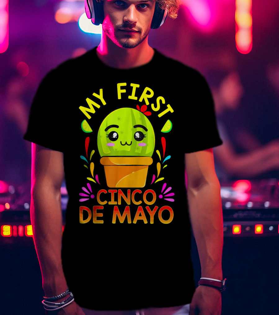 My First Cinco De Mayo Cute Cactus Baby T-Shirt