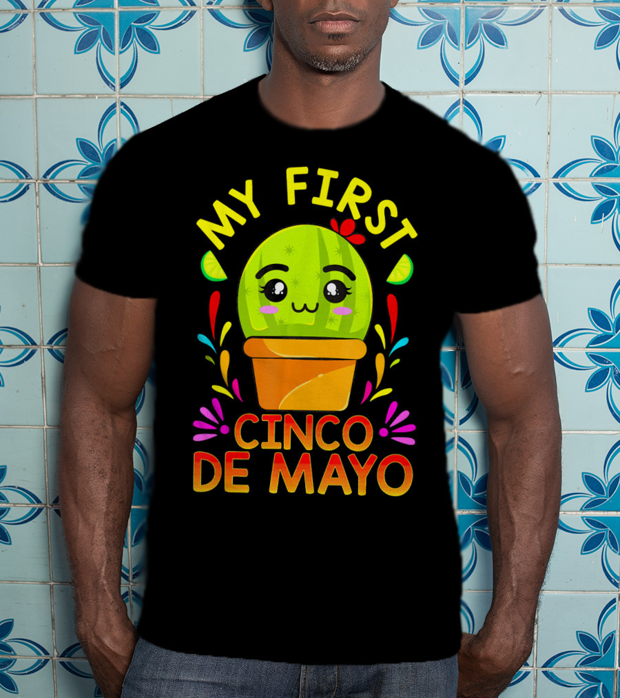 My First Cinco De Mayo Cute Cactus Baby T-Shirt