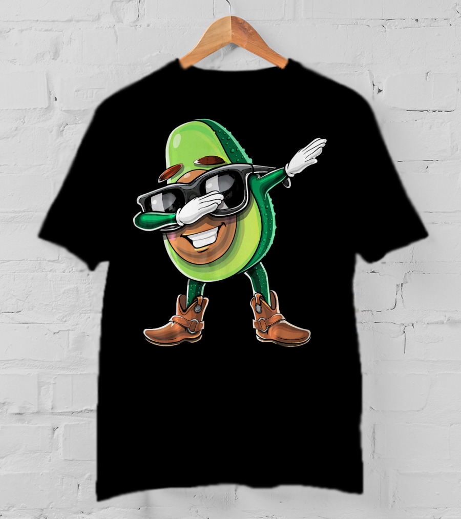 Cinco De Mayo Dabbing Avocado Fiesta Fun T-Shirt