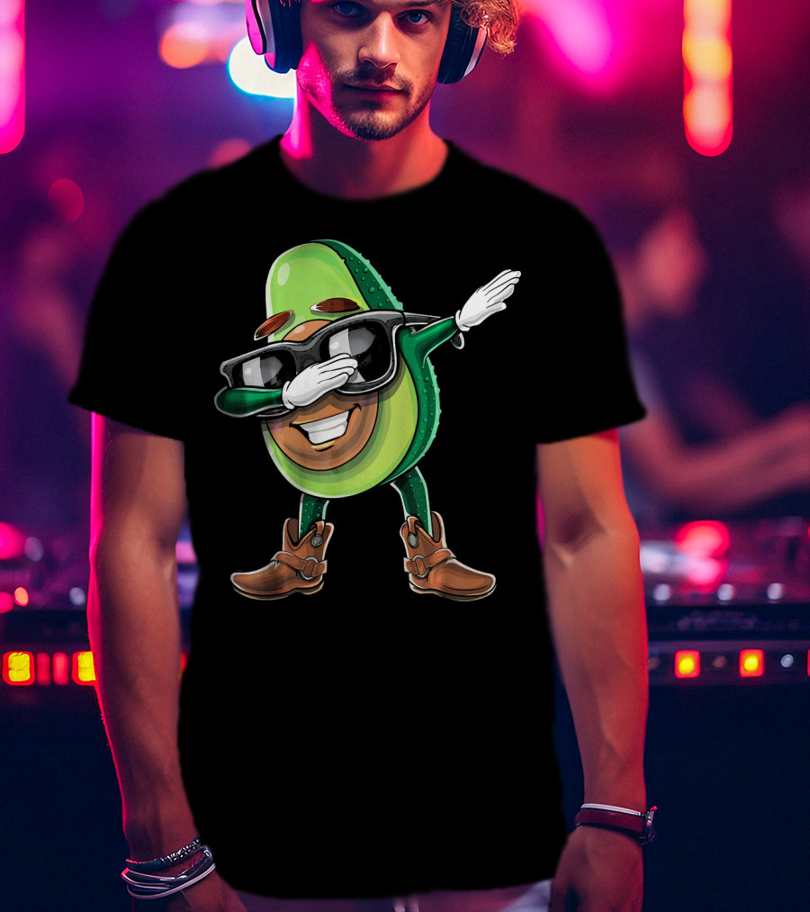Cinco De Mayo Dabbing Avocado Fiesta Fun T-Shirt